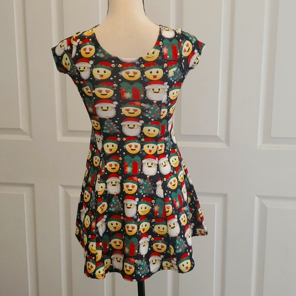 Girls Justice Holiday Emoji dress